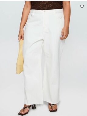 NWT Princess Polly Fawcett White Jeans